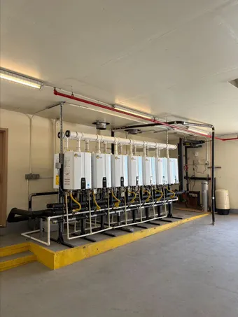 Commercial water heater installation by Water Heater Man